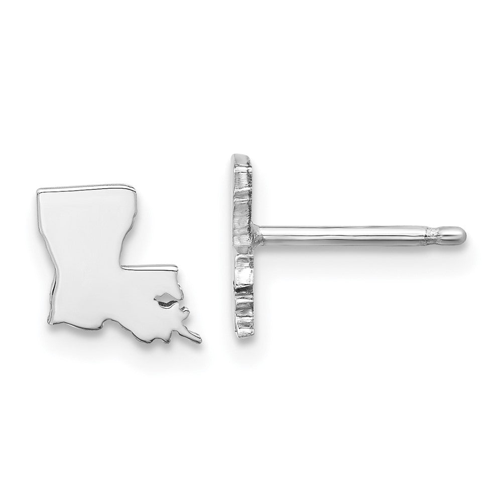 14K Weißgold 14kw Louisiana State Ohrringe