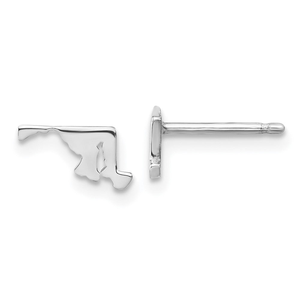Sterlingsilber Silber/rhodiniert Maryland State Ohrringe