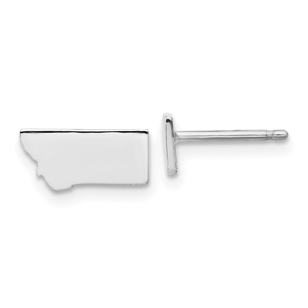 Sterlingsilber Silber/rhodiniert Montana State Ohrringe
