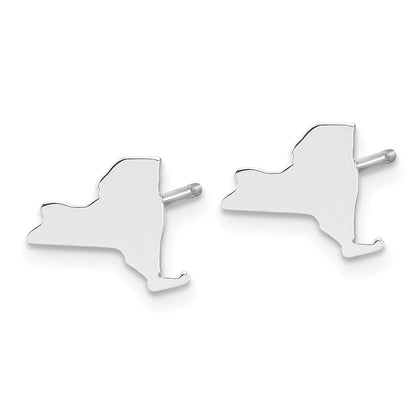 14K Weißgold 14kw New York State Ohrringe