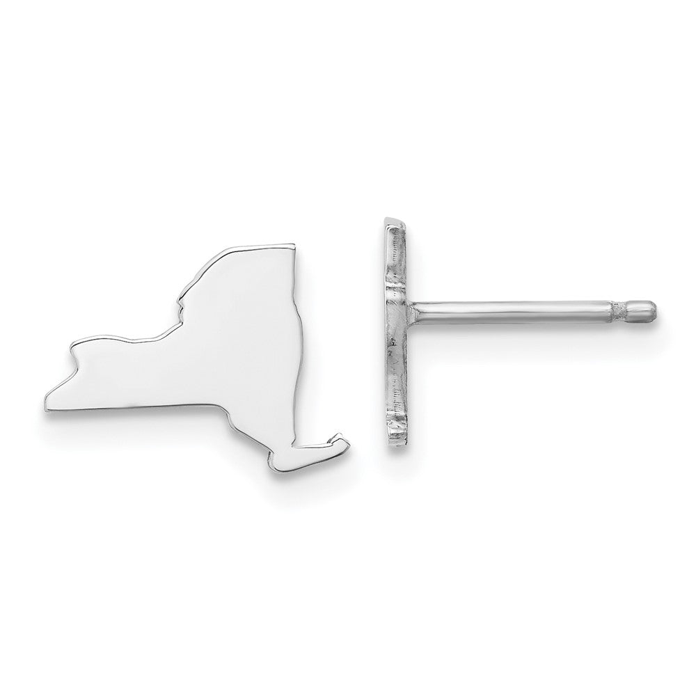 14K Weißgold 14kw New York State Ohrringe