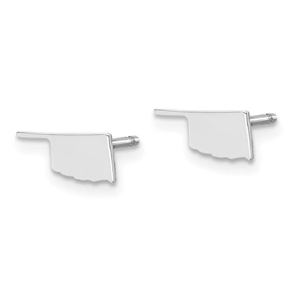 Sterlingsilber Silber/rhodiniert Oklahoma State Ohrringe
