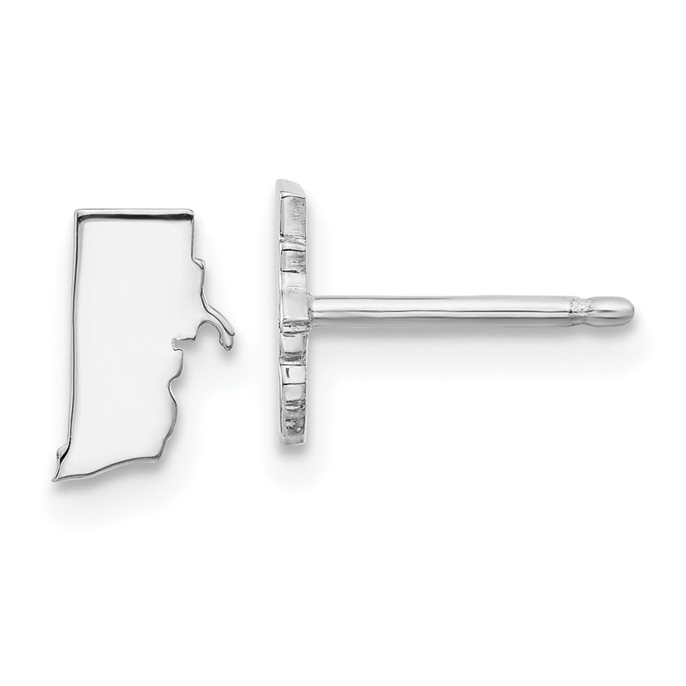 14K Weißgold 14kw Rhode Island State Ohrringe