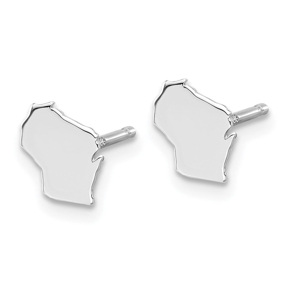 Sterlingsilber Silber/rhodiniert Wisconsin State Ohrringe