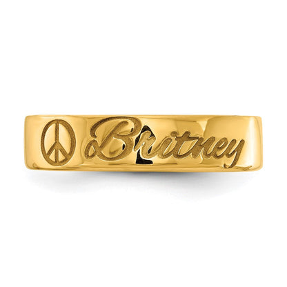 14K Gelbgold Customized Ring
