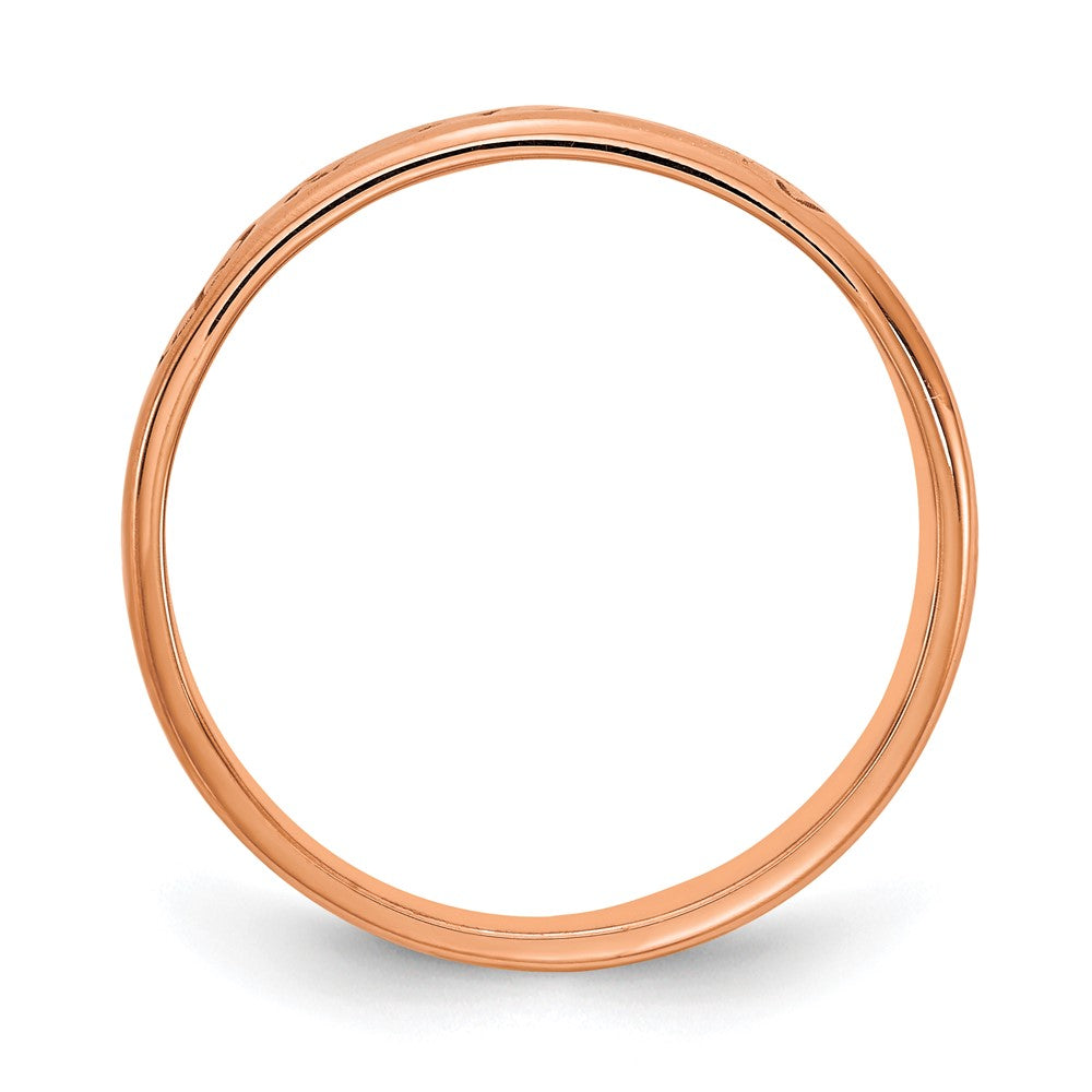 Roségoldbeschichtet Sterlingsilber /rose Customized Ring