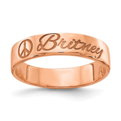 14K Roségold Customized Ring