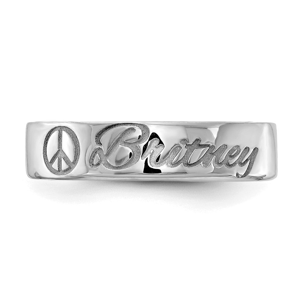 14K Weißgold Individueller Ring