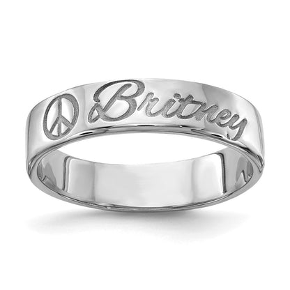 14K Weißgold Individueller Ring