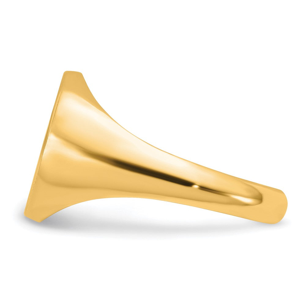 14K Gelbgold mit Epoxid Monogramm Ring