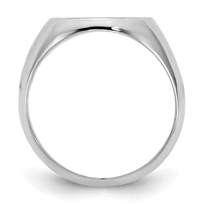 Sterlingsilber Silber/rhodiniert Strukturiert Monogramm Siegel Ring