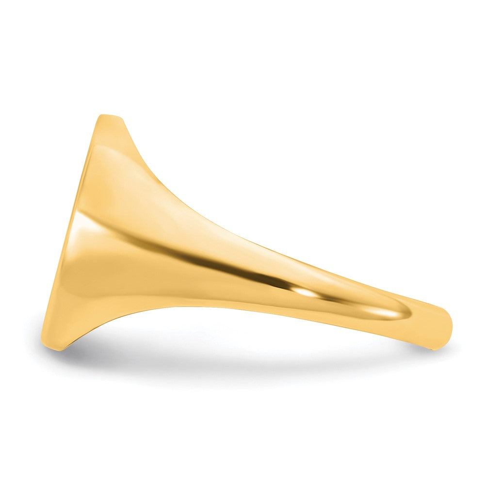 14K Gelbgold mit Epoxid Monogramm Ring