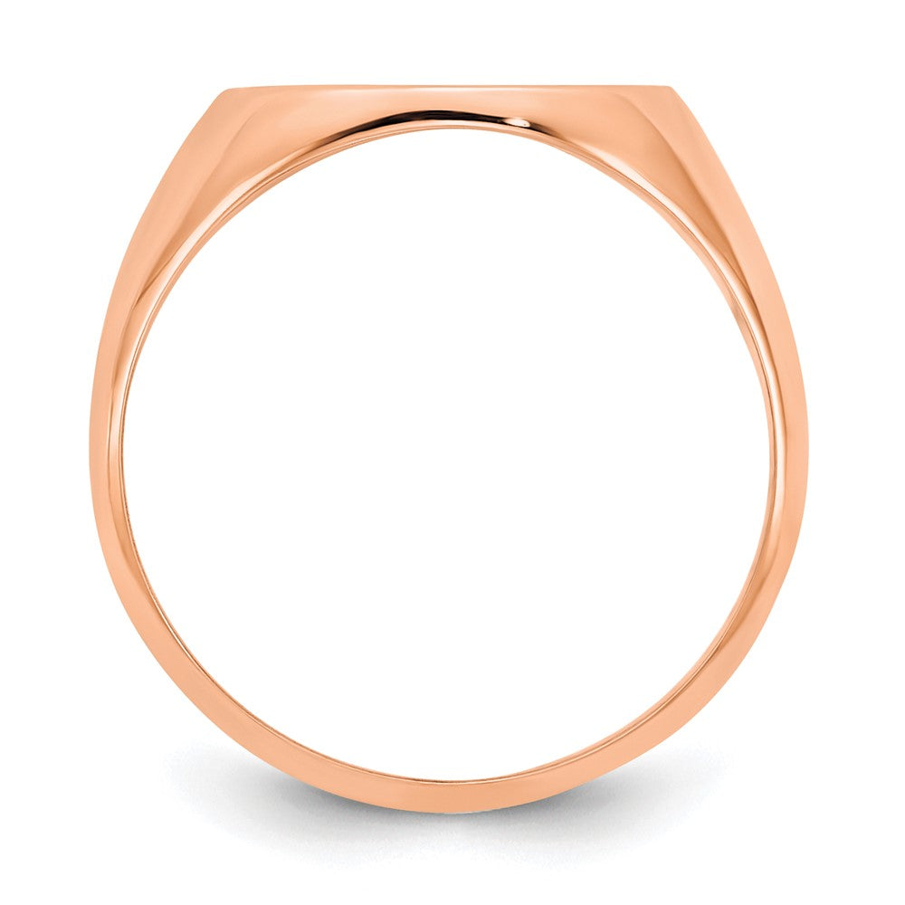 14K Roségold Poliert Monogramm-Siegelring
