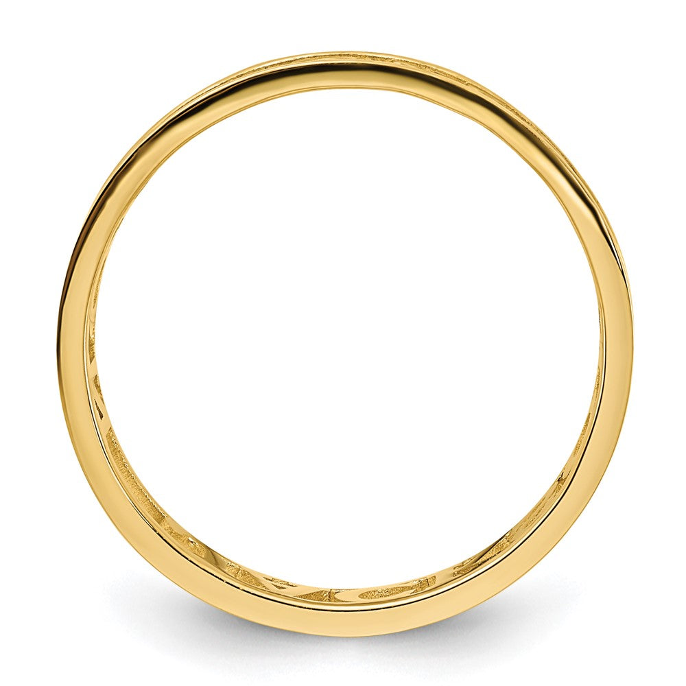 Vergoldet Sterlingsilber /gold Ausgeschnitten Name Ring