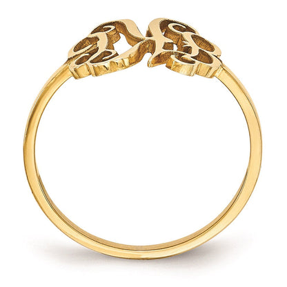 Vergoldet Sterlingsilber /gold Monogramm Ring