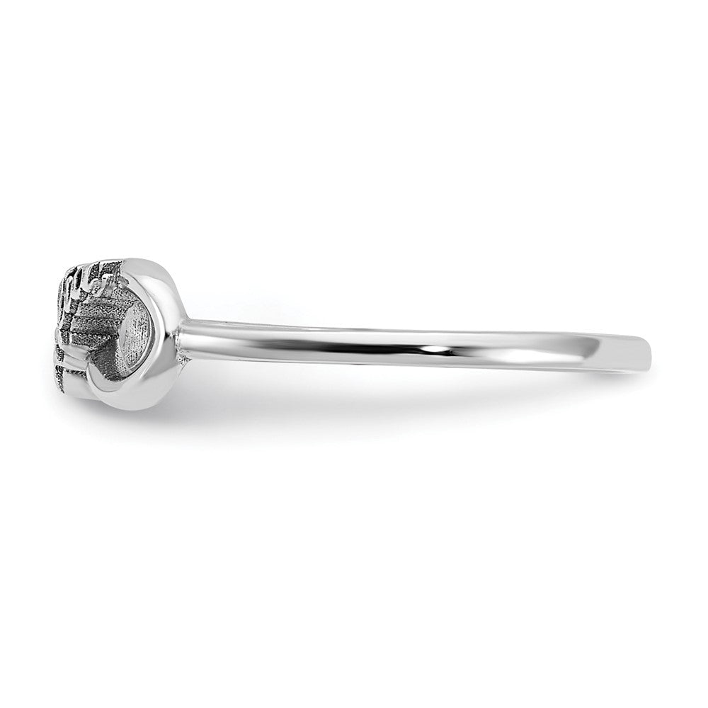 14K Weißgold personalisierter Infinity-Namensring