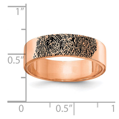 14K Roségold Fingerprint Ring