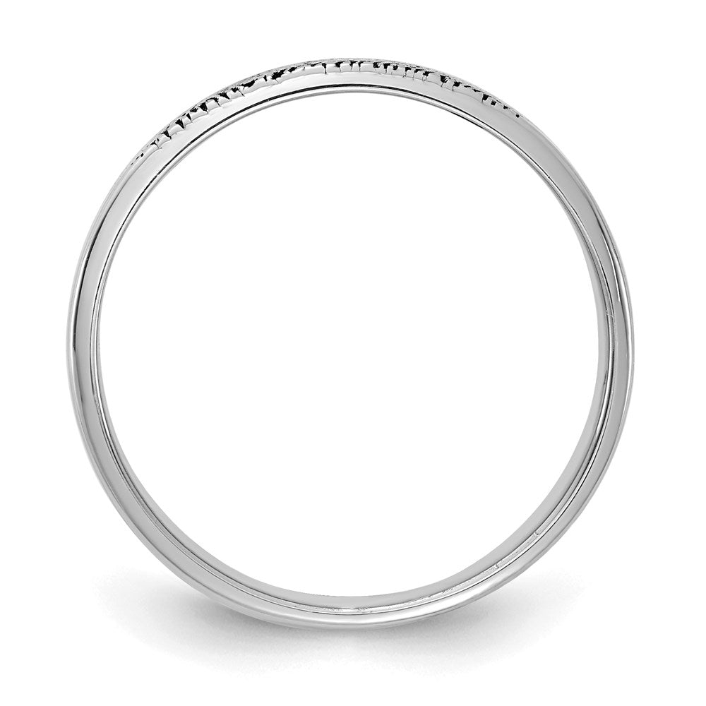 14K Weißgold Fingerabdruck-Ring