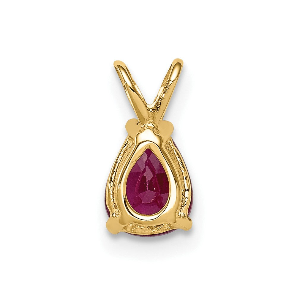 14K Rosegold Rubin-Anhänger