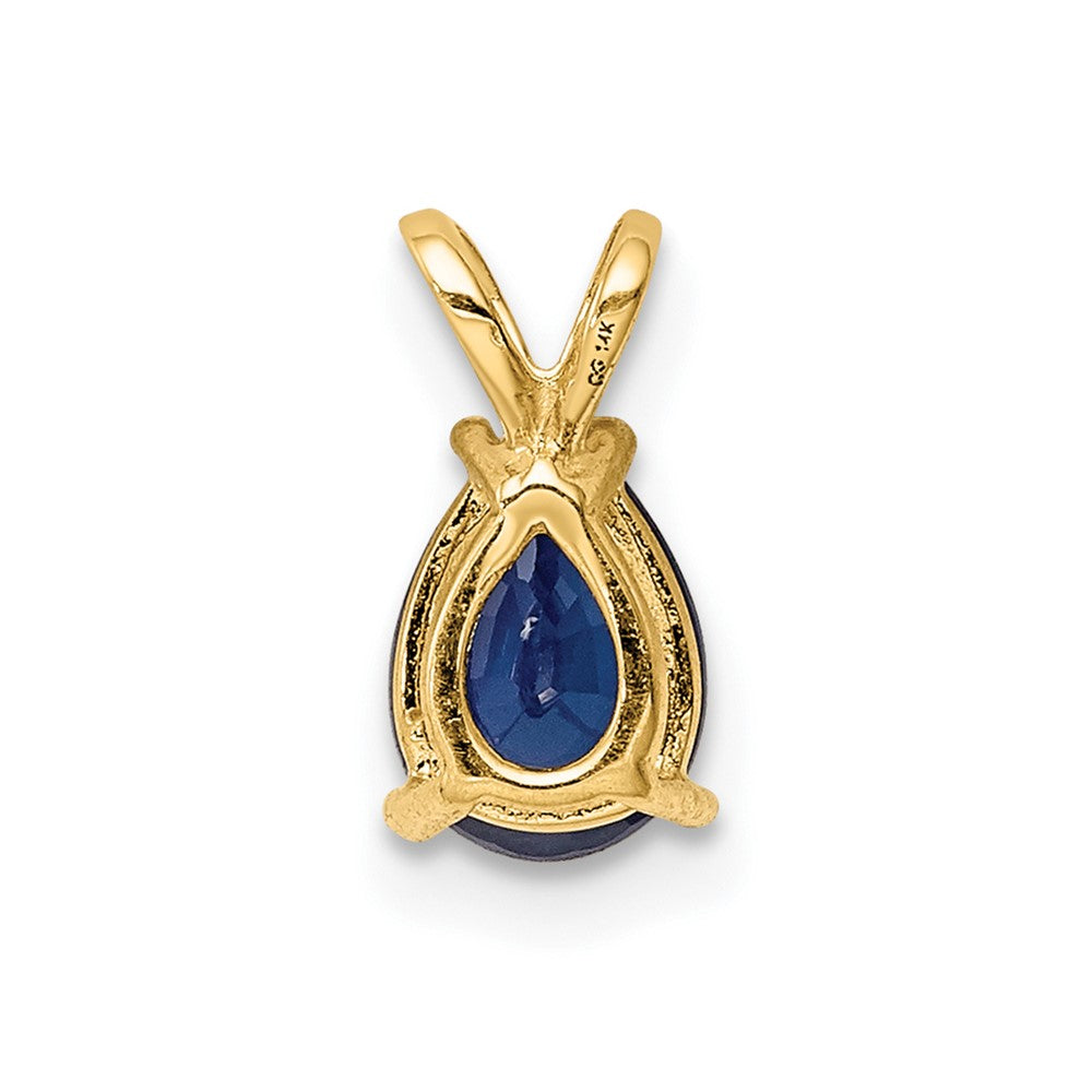 14K Saphir-Anhänger