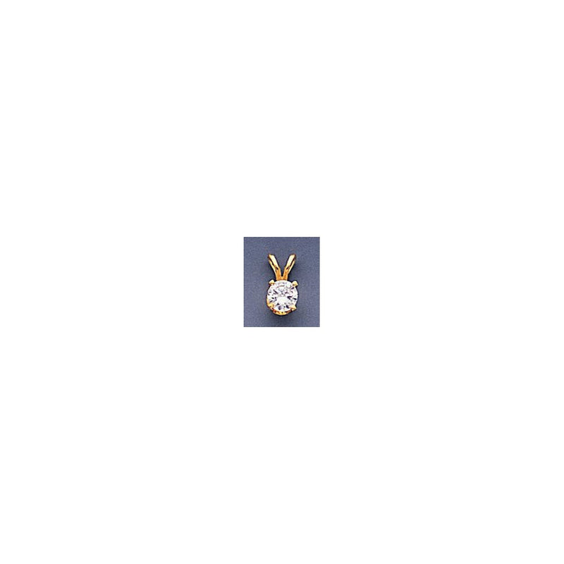 14K Gelbgold Diamant-Anhänger