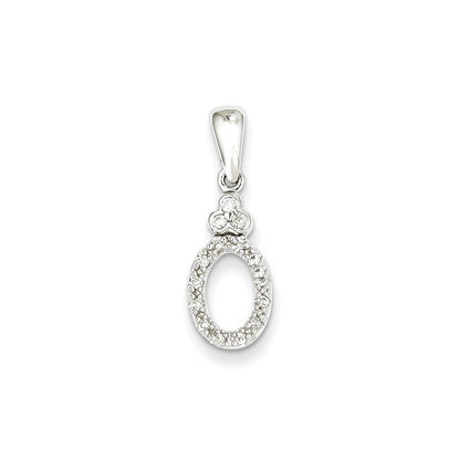 14K Weißgold Vintage Echtdiamant-Anhänger