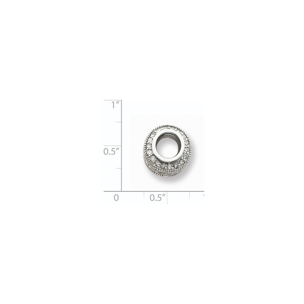14K Weißgold Diamant-Anhänger