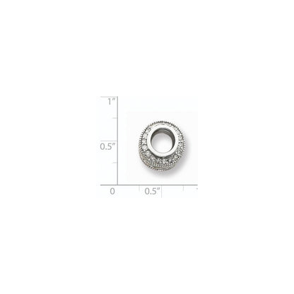 14K Weißgold Diamant-Anhänger