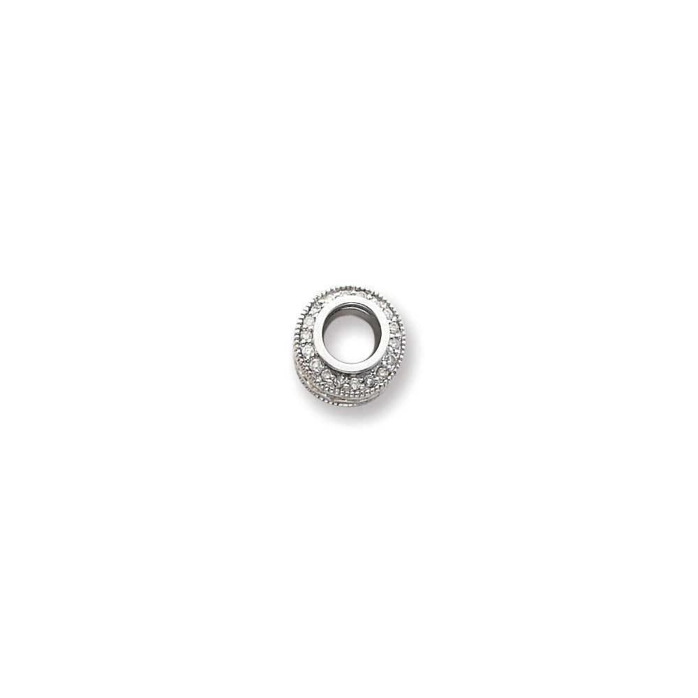 14K Weißgold Diamant-Anhänger
