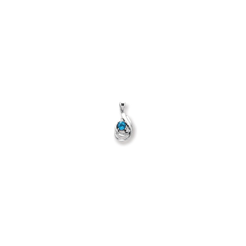 14K Weißgold 4 mm Smaragd VS Echter Diamant Anhänger