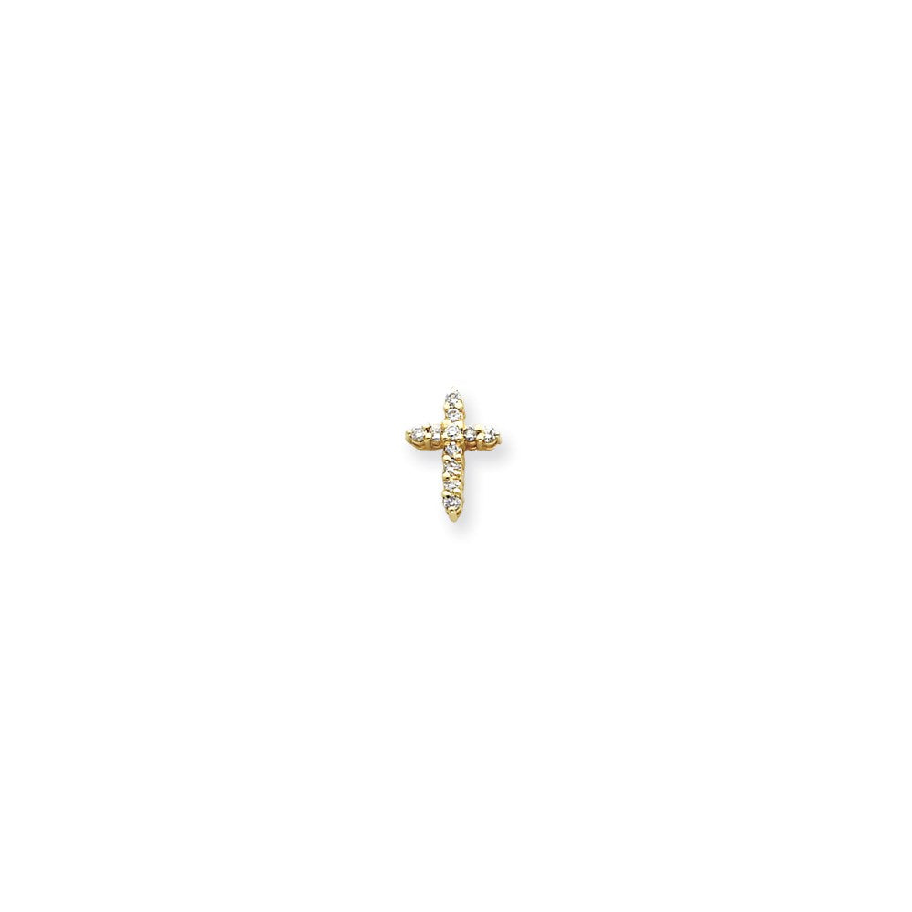 14K Gold Diamant-Kreuzanhänger