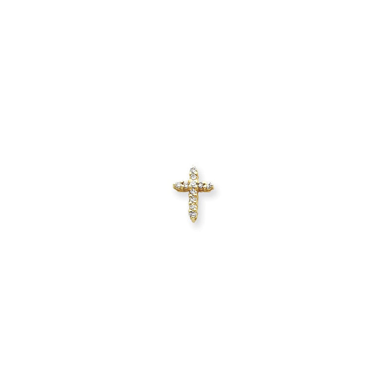 14K Diamant-Kreuzanhänger, VS