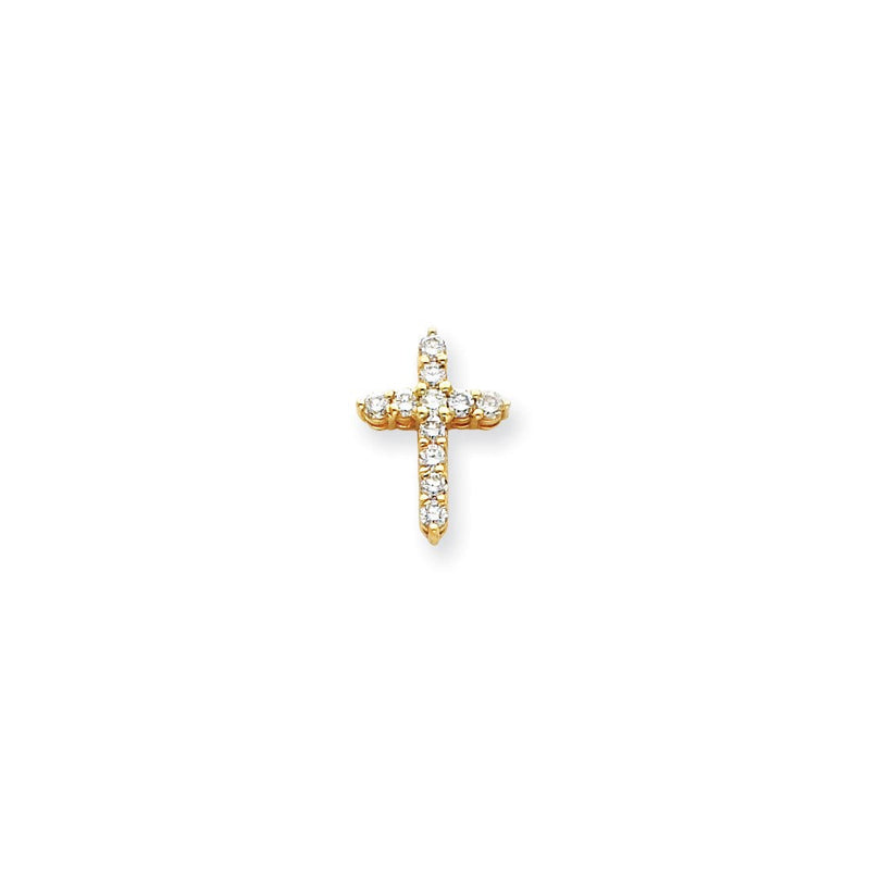 14K Gelbgold Diamant-Kreuzanhänger