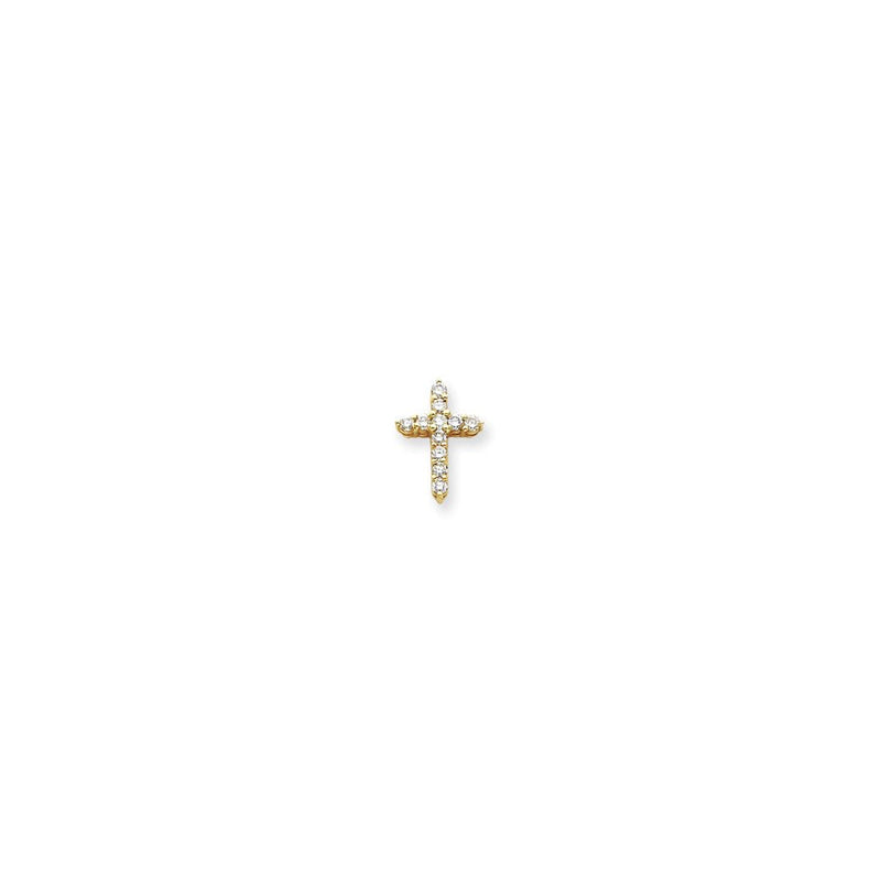 14K Diamant-Kreuzanhänger