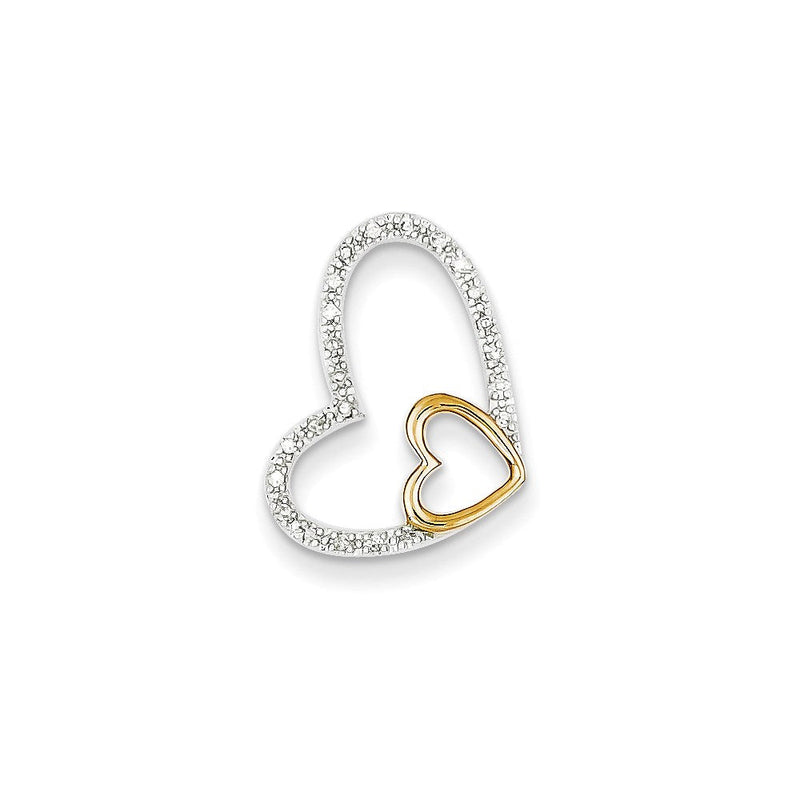 14K Gelbgold TT Echter Diamant Anhänger