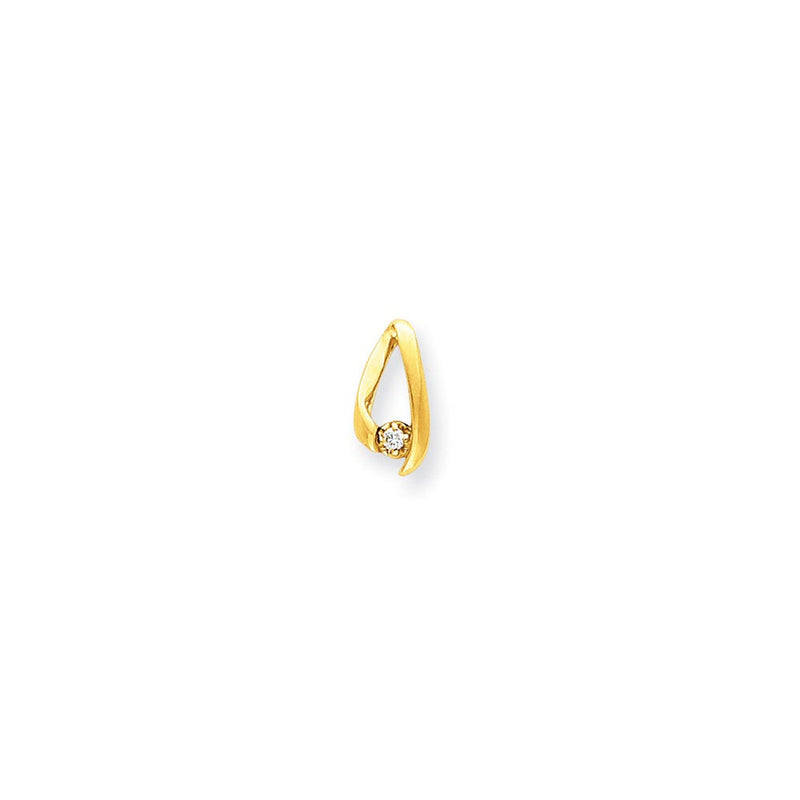 14K Diamant-Kettenanhänger (Slide)