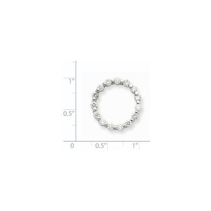 14K Weißgold Diamant-Anhänger „Fancy Circle" AAA