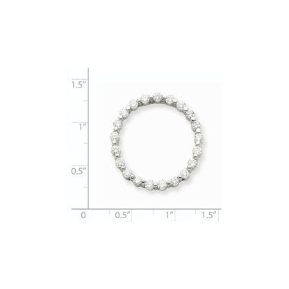 14K Weißgold AAA Echter Diamant Anhänger