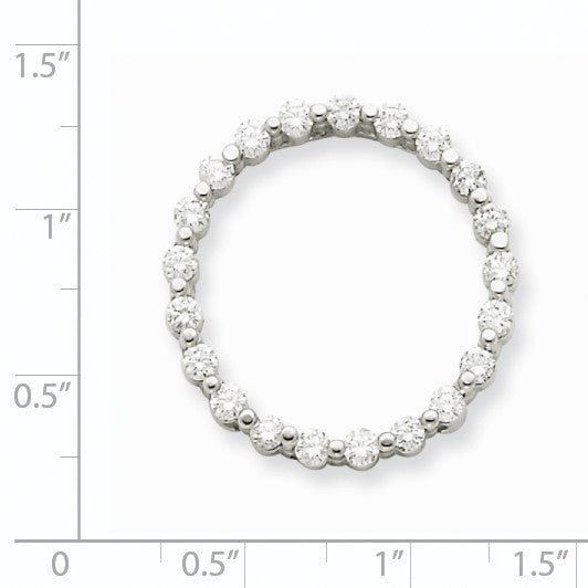 14K Weißgold VS Echter Diamant-Anhänger