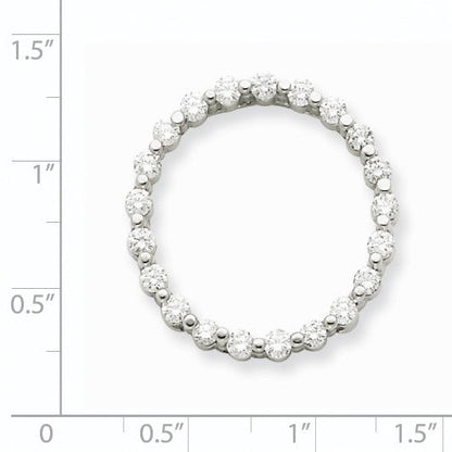 14K Weißgold VS Echter Diamant-Anhänger