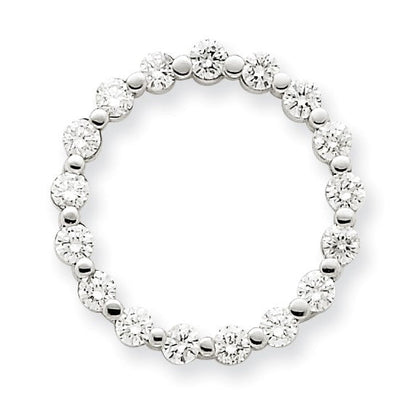 14K Weißgold VS Echter Diamant Anhänger