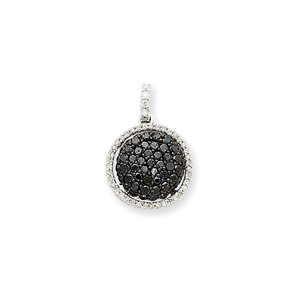 14 Karat Weißgold Anhänger mit echtem Diamant