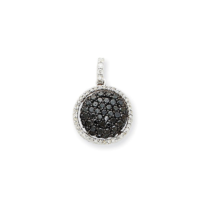14 Karat Weißgold Anhänger mit echtem Diamant