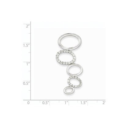 14k Weißgold Fancy-Real-Diamant-Anhänger