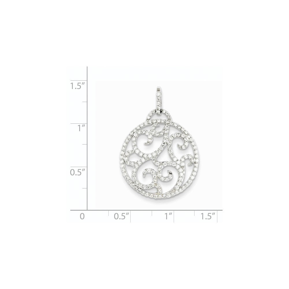 14K Weißgold Anhänger mit ausgefallenem echtem Diamant