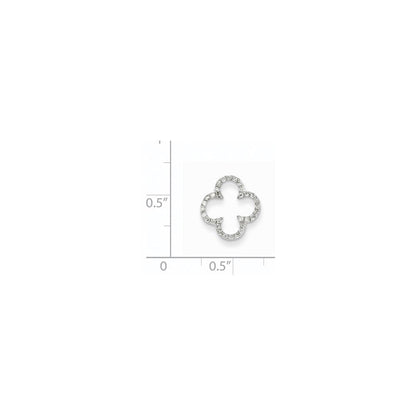 14K Weißgold Diamant-Ketten-Slide