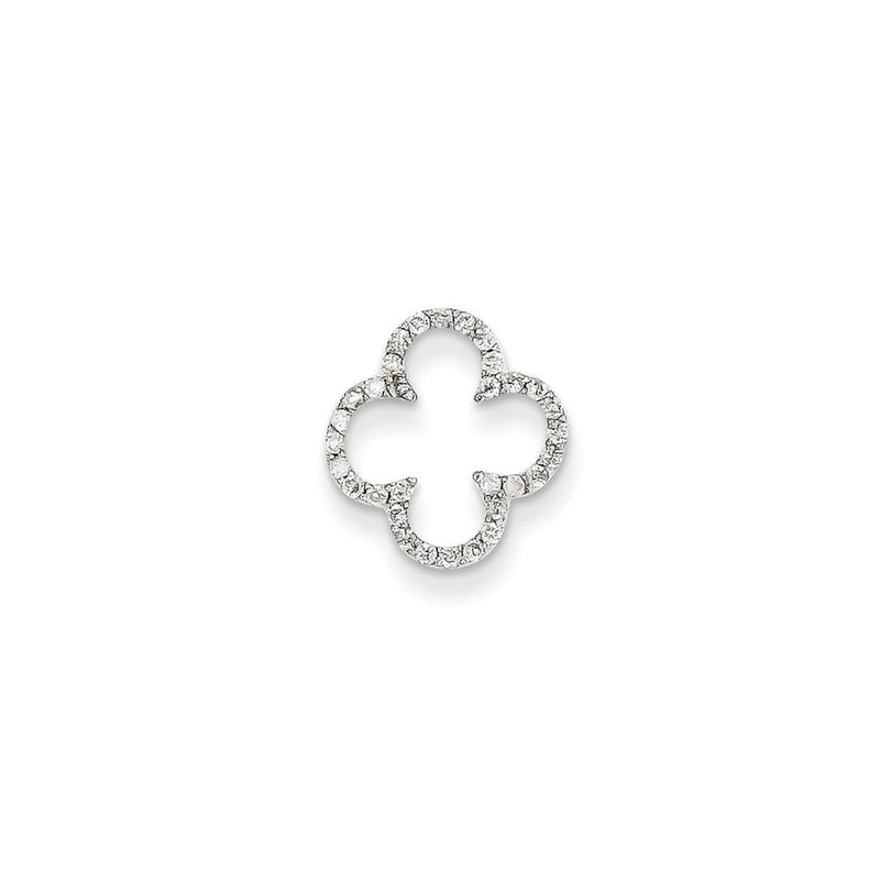 14K Weißgold Diamant-Ketten-Slide