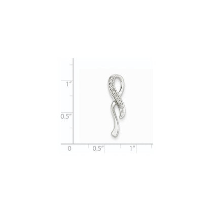 14K Weißgold Diamant Fashion Kettenschieber