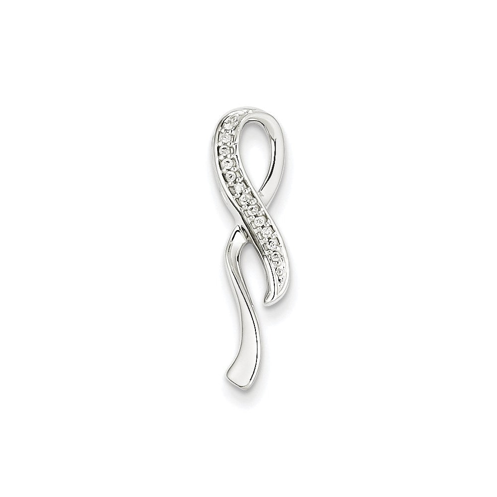 14K Weißgold Diamant Fashion Kettenschieber