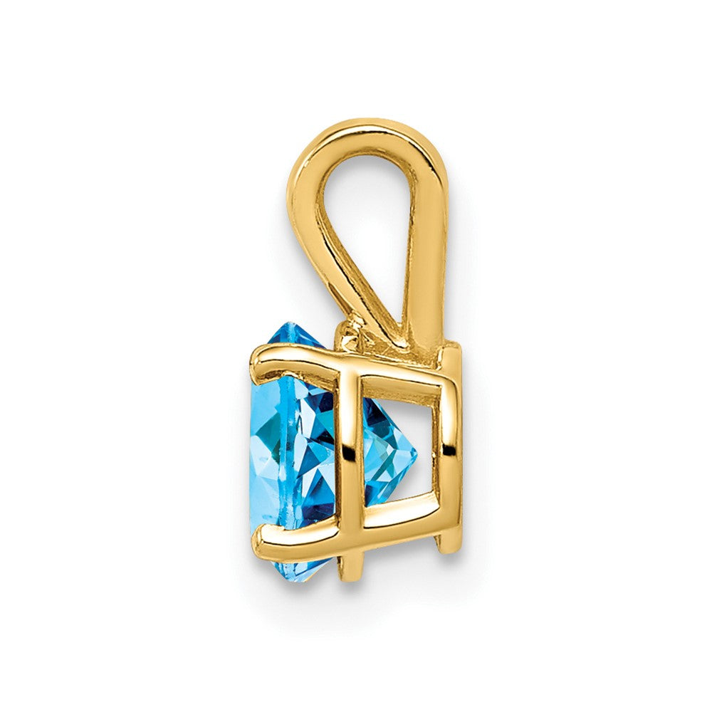 585 Gelbgold Anhänger mit 6-mm-Citrin